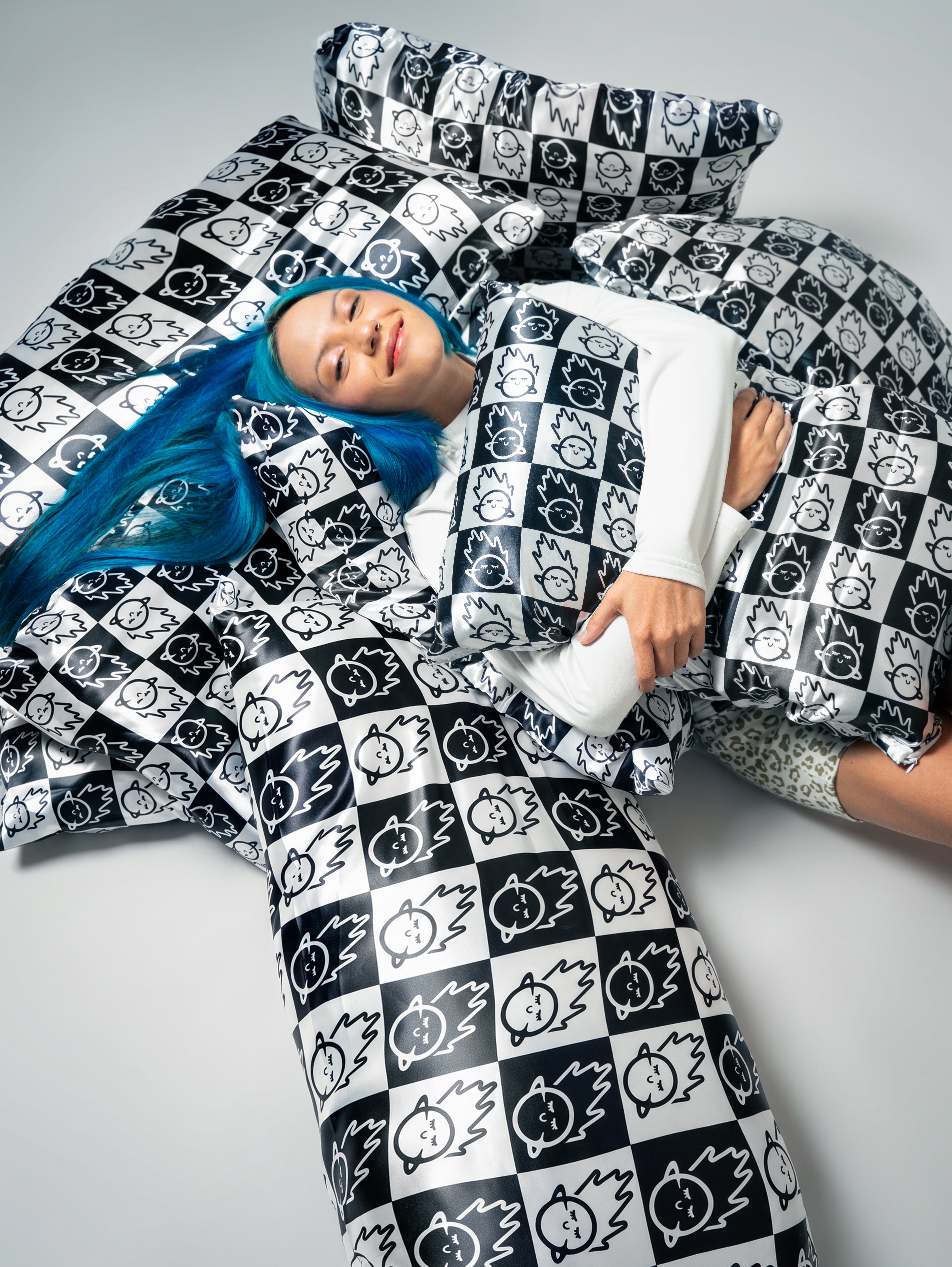 Funda de almohada de satin KPKCOLORS XL
