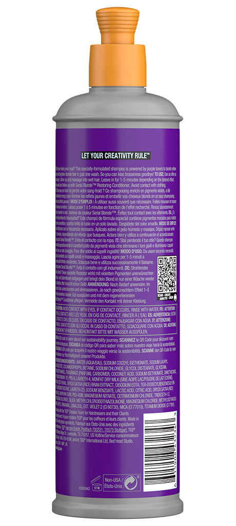 SERIAL BLONDETM CHAMPÚ MORADO PARA CABELLO RUBIO GENIAL